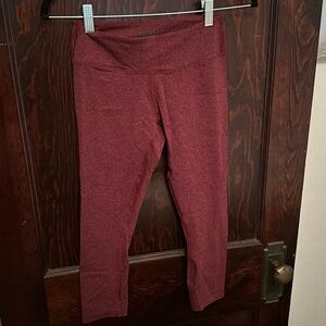 Maroon Nobull Midrise Leggings
